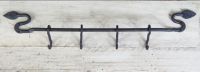 Leaf Design Iron Coat Rack
