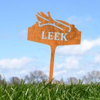 "Leek" Vegetable Label in Situ "Leek" Vegetable Label in Situ