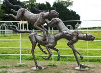 “Milani Pride” Leaping Cheetah Sculpture “Milani Pride” Leaping Cheetah Sculpture