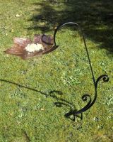 "Forever Autumn" Leaf Design Bird Bath Feeder in Situ "Forever Autumn" Leaf Design Bird Bath Feeder in Situ