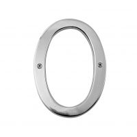 Bright Chrome Big ’N’ Bold Number - 0 Bright Chrome Big ’N’ Bold Number - 0