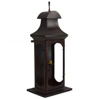 Handford House Large Wall Lantern finished in burnished burgundy Handford House Large Wall Lantern finished in burnished burgundy