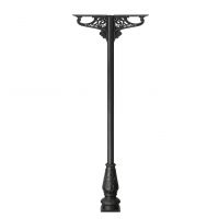 Hand forged cast iron veranda brackets and pole