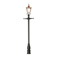 Copper Victorian Lamp post set