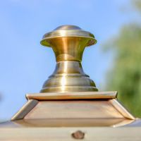 Close up of Antique Brass Tiered Finial