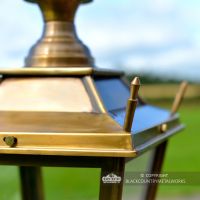 Close-up of the Finials on the Corners of the Lid