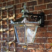 Victorian bright chrome top fix lantern