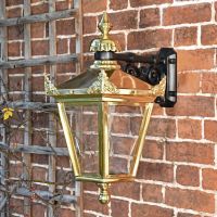Polished Brass Suspended Wall Lantern 63 x 47.5cm