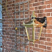 Polished Brass Wall Lantern 