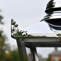 Close up of Victorian Lantern with corner embellishments 