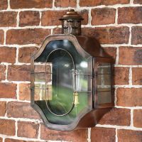 Antique Copper Nautical Inspired Flush Wall Light