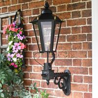 Six Sided Victorian Black Wall Light Six Sided Victorian Black Wall Light
