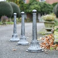 Antique Silver Driveway Bollard 