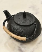 Lid On Handle Down on Teapot 