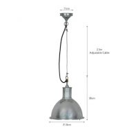 Galvanised Steel Outdoor Pendant Hanging Light Measurements Galvanised Steel Outdoor Pendant Hanging Light Measurements