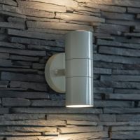 Light Grey Wall Mounted Up & Down Light