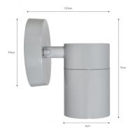 Light Grey Steel Modern Down Light Measurements