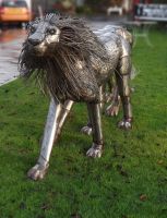 “Aslana Lioness" and "Prince of the Pride Lion” Garden Sculpture