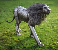 “Aslana Lioness" and "Prince of the Pride Lion” Garden Sculpture