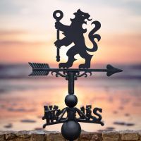 Lion & Staff Weathervane in Situ