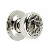 Lions Head Bright Chrome Centre Door Knob Lions Head Bright Chrome Centre Door Knob