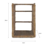 Woven Rattan Log Holder & Store Measurements
