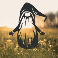 Long Bearded Gonk Gnome Silhouette in Use in a Field