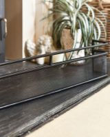 Close-Up of Long Black Low Fireside Fender Guard