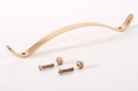 "Bellaire" Wave Minimalist Brass Cabinet Handle