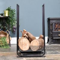 Long Contemporary Log Holder Holding Logs