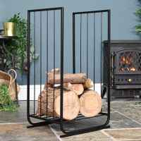 Long Contemporary Log Holder in Situ