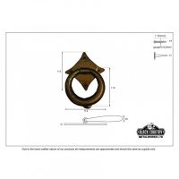 "Lorien" Beeswax Ring Door Knocker 