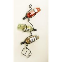 "Lotta" Bottle Hanging Ceiling Wine Rack in a Set of Four "Lotta" Bottle Hanging Ceiling Wine Rack in a Set of Four