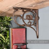 Natural Iron "Lotus Flower" Shelf Bracket