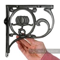 Black "Lotus Flower" Shelf Bracket 