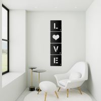 "LOVE" Scrabble Square Letters in a Modern Sitting Room "LOVE" Scrabble Square Letters in a Modern Sitting Room