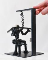 Scale image of scrap metal art sculpture