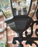 Large Ornamental Victorian Bottom Fix Wall Light Diffuser Base Close Up