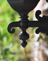 Large Ornate Victorian Bottom Fix Wall Light Bottom Finial Close Up