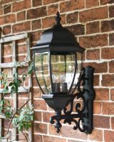 Large Ornamental Victorian Bottom Fix Wall Light Three Quarter View