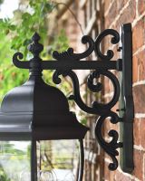 Large Ornamental Victorian Wall Light Bracket Close Up