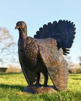 Bronze "Lurkey" Turkey Aluminium Sculpture