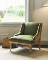 Green Velvet Armchair