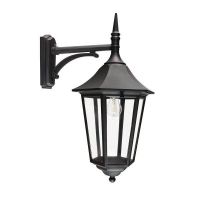 "Lynnewood" Traditional Black Outdoor Top Fix Wall Lantern "Lynnewood" Traditional Black Outdoor Top Fix Wall Lantern
