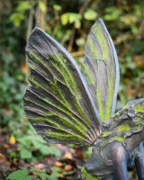 Lyra the generous resin fairy garden sculpture wings