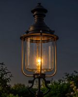 Black Belgravia Lantern 100cm Digital Illustration At Night Black Belgravia Lantern 100cm Digital Illustration At Night