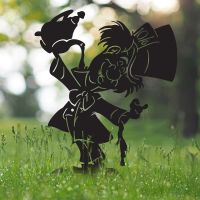  "Mad Hatter" Silhouette in Situ in the Garden