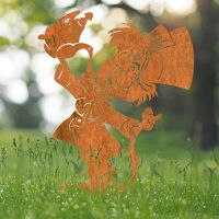  "Mad Hatter" Silhouette in Situ in the Garden