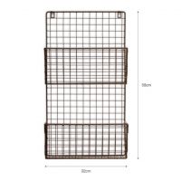 Wall Mounted Wire Mesh Magazine Rack Measurements