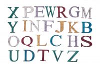 “Vividly Vintage” 7" Fabricated Steel Alphabet